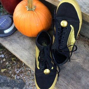 Vans x Harry Potter Golden Snitch Sneakers Mens size 6, Womens 7.5